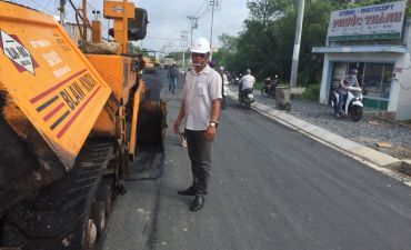 Giám sát thi công thảm nhựa đường Nguyễn Bình